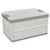 AnnkkyUS 25 Liter Folding Plastic Storage Crate Pack of 1, Collapsible Storage Bins with Attached Lid