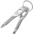Poswlto Portable Screwdriver Keychain Screwdrivers, Mini Portable Keychain Tool Screwdriver, Flathead and Phillips Key Screwdriver Kit (Silver)