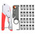 ESYNIC Coax Cable Crimper Coaxial Compression Tool Kit Wire Stripper with Coaxial F RG6 RG59 Connector LTT-7 CATV Cable Locking Terminator TV Tool