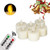 Remote Control Tea Lights Candles Battery Powered Operated Flickering Bulb LED Tea Light Flameless Candles, Votive Candles Unscented Tealights Decorative Candles, Pack of 6, Warm White