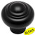 25 Pack - Cosmas 4582FB Flat Black Cabinet Hardware Round Knob - 15/16" Diameter