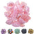 FORBY 1 lb Bulk Rose Quartz Rough Stones - Large 1" Natural Raw Stones Crystal for Tumbling, Cabbing, Fountain Rocks, Decoration,Polishing, Wire Wrapping, Wicca & Reiki Crystal Healing