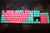 87/104 Keys Miami Doubleshot PBT Backlit Translucent Keycap Key caps ANSI/ISO Layout OEM Profile for 60%/87 TKL/104/108 Cherry MX Mechanical Gaming Keyboard (104 Keys)
