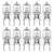 LEKE G8 Halogen Light Bulbs 20W T4 Bulb Dimmable G8 Light Bulb 120V Warm White JCD Bulb Bi-Pin 1-3/8" (1.38") Length for Puck Lights, Under Cabinet Lights, Microwave Lights, 10 Pack
