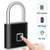 [2020 Upgrade] Fingerprint Padlock, Fingerprint Smart Lock IP65 Waterproof Keyless Anti-Theft, Security Digital Lock Portable for Locker, Gym, Door, Luggage, Suitcase, Handbags, Wardrobes,Black