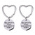 Mtlee 2 Pack Good Friends Keychain Not Sisters by Blood But Sisters by Heart Key Chain Friendship Gift