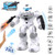 Seckton Robot Toys RC Robot for Kids Intelligent Programmable Missile Robot with Infrared Controller, Gesture Sensing Robot Interactive Walking Singing Dancing, Gift for Boys Girls (Gray)