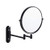 Fixsen Wall Mount Makeup Mirror 10x Magnification 8 inch Double Sided Vanity Mirror Matte Black Extendable