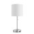 Urban Shop Stick Table Lamp with Catch-All Base, Silver