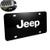 Goodcover Heavy Stainless Steel Jeep Logo License Plate Cover,License Plate Frame for Jeep?Decorate Your car License Plate Front