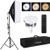 Andoer Studio Photography Light kit Softbox Lighting Set with 85W 2800K-5700K Bi-color Temperature LED Light 1 + 50x70cm Softbox 1 + 2M Light Stand 1 + Remote Control 1 + Carry Bag 1