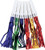 Creative Converting 12 Count Fringed Foil Party Horns, Multicolor