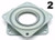 Two Square 4" Inch Lazy Susan Turntable Bearing - 5/16" Thick & 300 LB Capacity