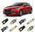 BRISHINE White Interior LED Lights Kit for Mazda 3 Hatchback 2014 2015 2016 2017 2018 Super Bright 6000K LED Interior Light Bulbs Package + License Plate Lights and Install Tool