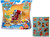 Paw Patrol Mighty Pups Super Paws Marshall Figure with One 12 Stickers Sheet Bundle (2 Items)