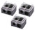 Golden Rose Dual Pencil Sharpener, 3 pack