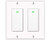 Alexa Light Switch, Double Smart WiFi Light Switches, Smart Switch 2 Gang Compatible with Alexa and Google Home, Neutral Wire Needed, with Remote Control, Timing Schedule, No hub Required (2Pack)