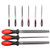 Files Rasps File Handles YUFUTOL Hand Set 9pcs High Carbon Hardened Steel File?6pcs Triangular/Round/Flat Needle & 3pcs long-round/half-round/flat file set ?For Shaping Wood/Metal & Sharpening Tool