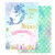 20 Fill in Mermaid Invitations with Envelopes,Magical Glitter Mermaid Party Invitations,Mermaid Birthday Invitation Under The Sea Invitations