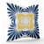 Shorping Zippered Pillow Covers Pillowcases 18X18 Inch Trendy Florals Blue Yellow Decorative Throw Pillow Cover,Pillow Cases Cushion Cover for Home Sofa Bedding Bed Car Seats Decor