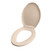 Highcraft B1TSPE Elongated Plastic Toilet Seat With Adjustable Hinge, Bone