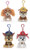 DHE Paw Patrol Backpack Clips 4 Piece Bundle, 4 inch Skye, Rubble, Chase and Marshall