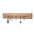 Creative Co-op Wood Wall Decor with Six Metal Hooks