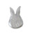 Creative Co-op DA5893 Decorative Cast Iron Bunny Head Shaped Dish