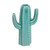 Creative Co-op Decorative Cactus Shaped Stoneware Vase