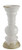 Creative Co-op Distressed White Stoneware Pillar Holder