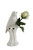 Creative Co-Op White Stoneware Bird Vase