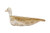 Creative Co-op Decorative Terra-Cotta Bird Bowl in Distressed Cream Finish