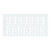 Architectural Grille FLWFloral0061202WM 6 in. x 12 in. Aluminum White-Matte Frank Lloyd Wright Collection Floral Grille