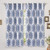 DriftAway Emily Medallion Floral Pattern Energy Saving Thermal Insulated Blackout Window Curtain Grommet 2 Layers 2 Panels 52 Inch by 63 Inch Navy Blue