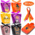 Halloween Candy Bags Treat Bags, 30 Packs Halloween Paper Party Bags for Treat or Trick & Party Supplies, Halloween Goodie Bags for Kids - Perfect Halloween Decorations, 6 Different Pattern Designs with Ribbon