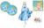 Amsc Cinderella Princess Decoration Party Bundle: Round Lunch Plates Napkins and Jumbo Mylar Balloon Plus Birthday Card.