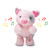 Cuddle Barn Head to Toe Wilbur - Animated Musical Pig Stuffed Animal Plush Toy Plays Head, Shoulders, Knees, and Toes Song & Game, 12"
