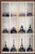 Trends International Eiffel Tower Construction Time Lapse Wall Poster, 22.375" x 34", Mahogany Framed Version
