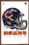 Trends International NFL Chicago Bears - Drip Helmet 20 Wall Poster, 22.375" x 34", Mahogany Framed Version