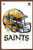 Trends International NFL New Orleans Saints - Drip Helmet 20 Wall Poster, 22.375" x 34", Mahogany Framed Version