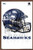 Trends International NFL Seattle Seahawks - Drip Helmet 20 Wall Poster, 22.375" x 34", Mahogany Framed Version