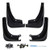 HXXF Tesla Model 3 Mud Flaps Splash Guards Car Front Rear Mudguard Fender Mudflaps (Set of 4)