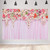 Aperturee 5x3ft Pink Flowers Wall Photography Backdrops Rose Floral Curtain Spring Background Baby Shower Birthday Wedding Photo Studio Booth Dessert Table Decor Booth Props Banner