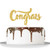 Gold Glitter Congrats Cake Topper/Congrats Grad/Class of 2021 2020 / College Grad/Congratulations/MBA Graduation Party Decorations