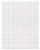 School Smart Double Sided Graph Paper, 8-1/2 x 11 in, 15 lb, 1 in Ruling, White, Pack of 500