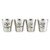 Creative Brands SB Design Studio SIPS Drinkware Stainless Steel Shot Cups, 4-Count, 2-Ounces, Personality