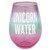 Creative Brands Slant Collections - Jumbo Stemless Wine Glass, 30-Ounce, Unicorn Water