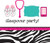 Creative Converting Pink Zebra Boutique Sleepover Lunch Napkins, 16 Count