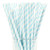 Creative Converting Pastel Blue and White Striped Paper Straws (24)