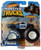 Hot Wheels Monster Trucks 1:64 Scale Police 26/75 Includes Crushable Car, Black/White